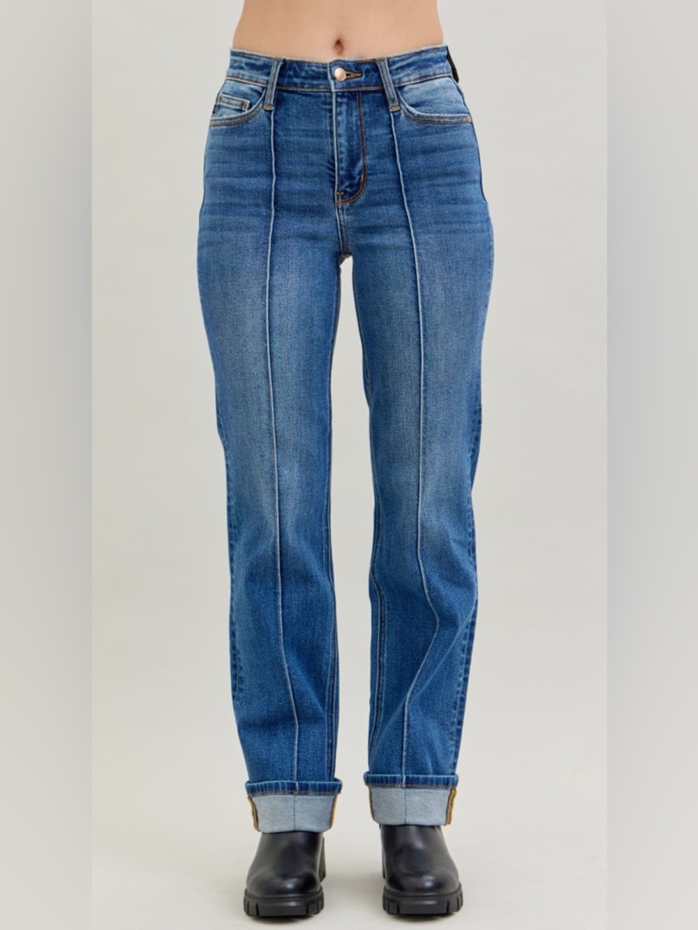 Judy Blue high waist front and back seam detail, cuff or un cuff …